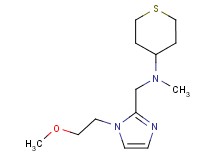 N-{[1-(2-methoxyethyl)-1H-imidazol-2-yl]methyl}-N-methyltetrahydro-2H-thiopyran-4-amine