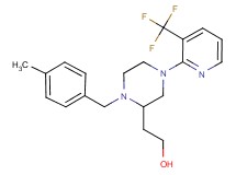 2-{1-(4-methylbenzyl)-4-[3-(trifluoromethyl)-2-pyridinyl]-2-piperazinyl}ethanol