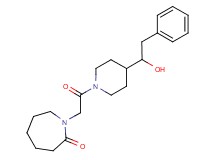 1-{2-[4-(1-hydroxy-2-phenylethyl)-1-piperidinyl]-2-oxoethyl}-2-azepanone