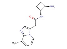 N-[(1S*,2R*)-2-aminocyclobutyl]-2-(8-methylimidazo[1,2-a]pyridin-3-yl)acetamide