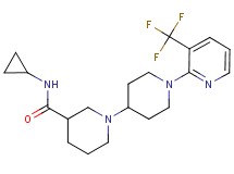 N-cyclopropyl-1'-[3-(trifluoromethyl)pyridin-2-yl]-1,4'-bipiperidine-3-carboxamide