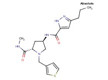 (4R)-N-methyl-4-{[(3-propyl-1H-pyrazol-5-yl)carbonyl]amino}-1-(3-thienylmethyl)-L-prolinamide