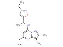 5-ethyl-N-[1-(3-ethyl-5-isoxazolyl)ethyl]-2,3-dimethylpyrazolo[1,5-a]pyrimidin-7-amine