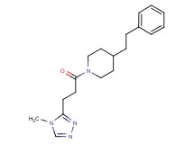 1-[3-(4-methyl-4H-1,2,4-triazol-3-yl)propanoyl]-4-(2-phenylethyl)piperidine