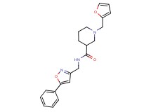 1-(2-furylmethyl)-N-[(5-phenyl-3-isoxazolyl)methyl]-3-piperidinecarboxamide
