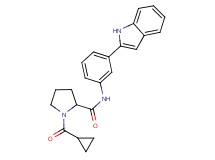1-(cyclopropylcarbonyl)-N-[3-(1H-indol-2-yl)phenyl]prolinamide