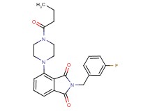 4-(4-butyryl-1-piperazinyl)-2-(3-fluorobenzyl)-1H-isoindole-1,3(2H)-dione
