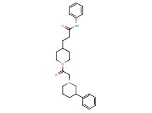 N-phenyl-3-{1-[(3-phenyl-1-piperidinyl)acetyl]-4-piperidinyl}propanamide