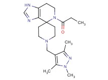 5-propionyl-1'-[(1,3,5-trimethyl-1H-pyrazol-4-yl)methyl]-1,5,6,7-tetrahydrospiro[imidazo[4,5-c]pyridine-4,4'-piperidine]