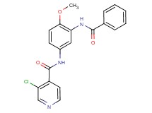 N-[3-(benzoylamino)-4-methoxyphenyl]-3-chloroisonicotinamide