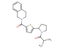 2-{[5-(1-isobutyryl-2-pyrrolidinyl)-2-thienyl]carbonyl}-1,2,3,4-tetrahydroisoquinoline