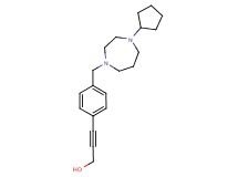 3-{4-[(4-cyclopentyl-1,4-diazepan-1-yl)methyl]phenyl}prop-2-yn-1-ol