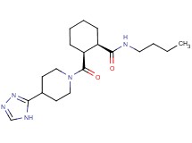 (1R*,2S*)-N-butyl-2-{[4-(4H-1,2,4-triazol-3-yl)-1-piperidinyl]carbonyl}cyclohexanecarboxamide