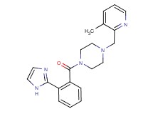 1-[2-(1H-imidazol-2-yl)benzoyl]-4-[(3-methyl-2-pyridinyl)methyl]piperazine