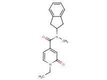 N-(2,3-dihydro-1H-inden-2-yl)-1-ethyl-N-methyl-2-oxo-1,2-dihydropyridine-4-carboxamide