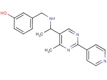 3-[({1-[4-methyl-2-(4-pyridinyl)-5-pyrimidinyl]ethyl}amino)methyl]phenol