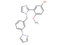4-methoxy-3-{1-[3-(1H-pyrazol-1-yl)benzyl]-1H-imidazol-2-yl}phenol
