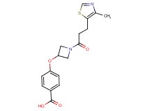 4-({1-[3-(4-methyl-1,3-thiazol-5-yl)propanoyl]-3-azetidinyl}oxy)benzoic acid