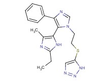 2-ethyl-5-methyl-5'-phenyl-3'-[2-(1H-1,2,3-triazol-5-ylthio)ethyl]-3H,3'H-4,4'-biimidazole