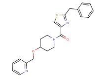 2-[({1-[(2-benzyl-1,3-thiazol-4-yl)carbonyl]-4-piperidinyl}oxy)methyl]pyridine