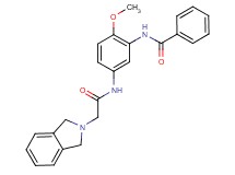 N-{5-[(1,3-dihydro-2H-isoindol-2-ylacetyl)amino]-2-methoxyphenyl}benzamide
