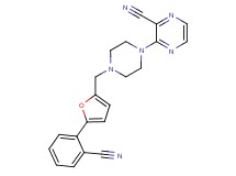 3-(4-{[5-(2-cyanophenyl)-2-furyl]methyl}piperazin-1-yl)pyrazine-2-carbonitrile