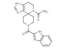5-acetyl-1'-(1H-indol-2-ylcarbonyl)-1,5,6,7-tetrahydrospiro[imidazo[4,5-c]pyridine-4,4'-piperidine]