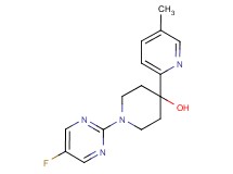 1-(5-fluoropyrimidin-2-yl)-4-(5-methylpyridin-2-yl)piperidin-4-ol