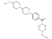 1'-{4-[(4-ethyl-1-piperazinyl)carbonyl]phenyl}-4-methoxy-1,4'-bipiperidine