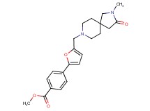 methyl 4-{5-[(2-methyl-3-oxo-2,8-diazaspiro[4.5]dec-8-yl)methyl]-2-furyl}benzoate