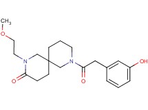 8-[(3-hydroxyphenyl)acetyl]-2-(2-methoxyethyl)-2,8-diazaspiro[5.5]undecan-3-one