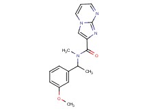 N-[1-(3-methoxyphenyl)ethyl]-N-methylimidazo[1,2-a]pyrimidine-2-carboxamide