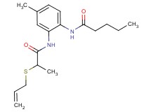 N-(2-{[2-(allylthio)propanoyl]amino}-4-methylphenyl)pentanamide