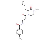 N-[3-(2-butyl-4-methyl-3-oxo-1-piperazinyl)-3-oxopropyl]-4-methylbenzamide