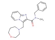 N-benzyl-N-methyl-3-(1,4-oxazepan-4-ylmethyl)imidazo[1,2-a]pyridine-2-carboxamide
