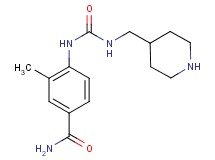 3-methyl-4-({[(4-piperidinylmethyl)amino]carbonyl}amino)benzamide hydrochloride