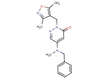 5-[benzyl(methyl)amino]-2-[(3,5-dimethyl-4-isoxazolyl)methyl]-3(2H)-pyridazinone