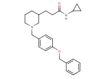 3-{1-[4-(benzyloxy)benzyl]-3-piperidinyl}-N-cyclopropylpropanamide