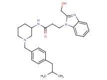 3-[2-(hydroxymethyl)-1H-benzimidazol-1-yl]-N-[1-(4-isobutylbenzyl)-3-piperidinyl]propanamide