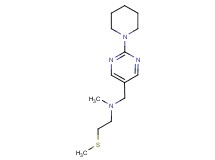 N-methyl-2-(methylthio)-N-[(2-piperidin-1-ylpyrimidin-5-yl)methyl]ethanamine