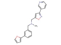 1-[3-(2-furyl)phenyl]-N-methyl-N-{[3-(3-pyridinyl)-5-isoxazolyl]methyl}methanamine