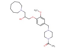 1-{4-[(4-acetyl-1-piperazinyl)methyl]-2-methoxyphenoxy}-3-(1-azocanyl)-2-propanol