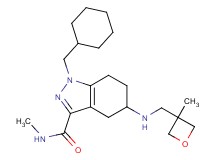 1-(cyclohexylmethyl)-N-methyl-5-{[(3-methyl-3-oxetanyl)methyl]amino}-4,5,6,7-tetrahydro-1H-indazole-3-carboxamide