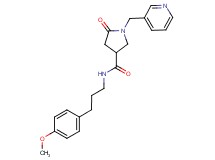N-[3-(4-methoxyphenyl)propyl]-5-oxo-1-(3-pyridinylmethyl)-3-pyrrolidinecarboxamide