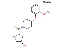 (3R,5S)-5-{[4-(2-methoxyphenoxy)-1-piperidinyl]carbonyl}-3-pyrrolidinol
