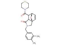(3aR*,6S*)-2-(3,4-dimethylbenzyl)-7-(thiomorpholin-4-ylcarbonyl)-2,3,7,7a-tetrahydro-3a,6-epoxyisoindol-1(6H)-one