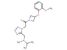 N-[(1-{2-[3-(2-methoxyphenoxy)azetidin-1-yl]-2-oxoethyl}-1H-tetrazol-5-yl)methyl]-N-methylpropan-2-amine