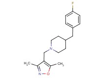 1-[(3,5-dimethyl-4-isoxazolyl)methyl]-4-(4-fluorobenzyl)piperidine trifluoroacetate