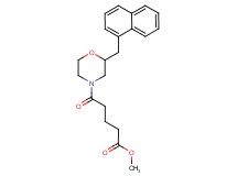 methyl 5-[2-(1-naphthylmethyl)-4-morpholinyl]-5-oxopentanoate