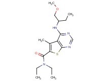N,N-diethyl-4-{[1-(methoxymethyl)propyl]amino}-5-methylthieno[2,3-d]pyrimidine-6-carboxamide